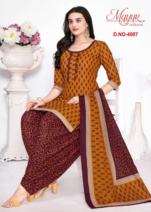 Mayur Gamthi Vol 4 Pure Cotton Printed Dress Material